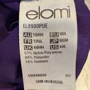 Cute Elomi Purple sheer Bra size 40L